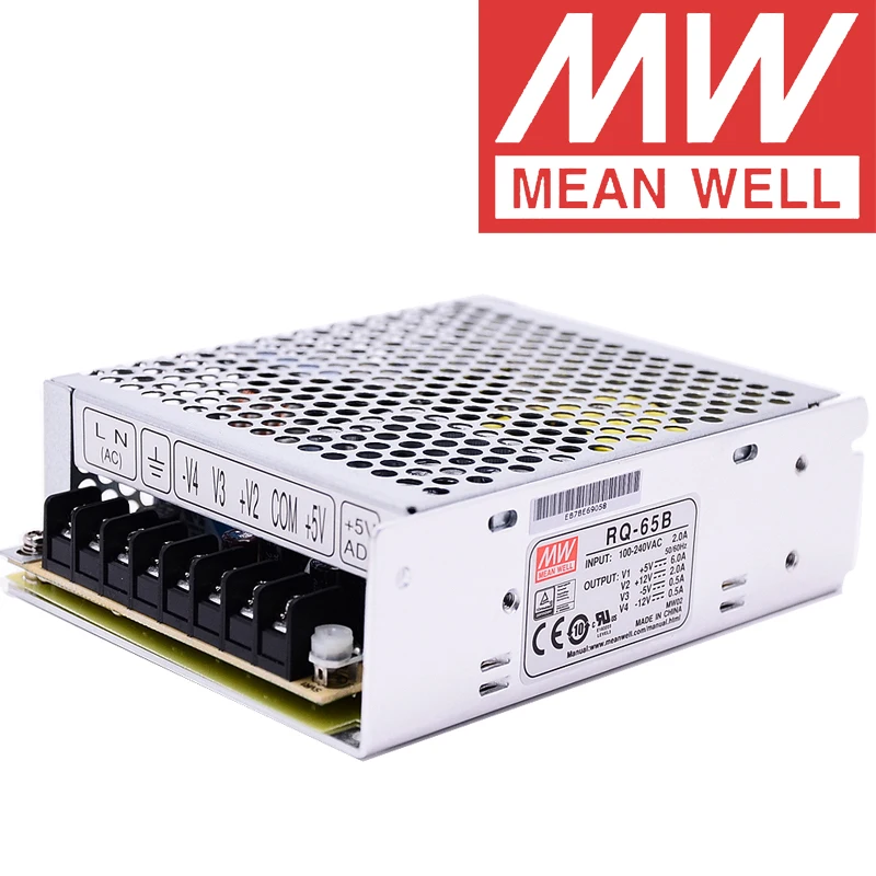 

Mean Well RQ-65 Series AC/DC 65Watt Quad Output Switching Power Supply meanwell online store
