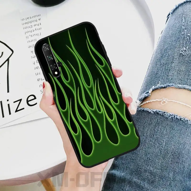 Ivits Cool flame мягкий силиконовый черный чехол для телефона Honor 20 20lite view20 7C 8C 7A 8A 10i 20i PLAY