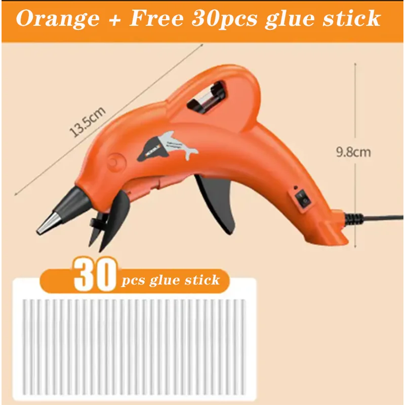 Термоклеевой пистолет высокотемпературный силиконовый 90 Вт для проектов сделай
