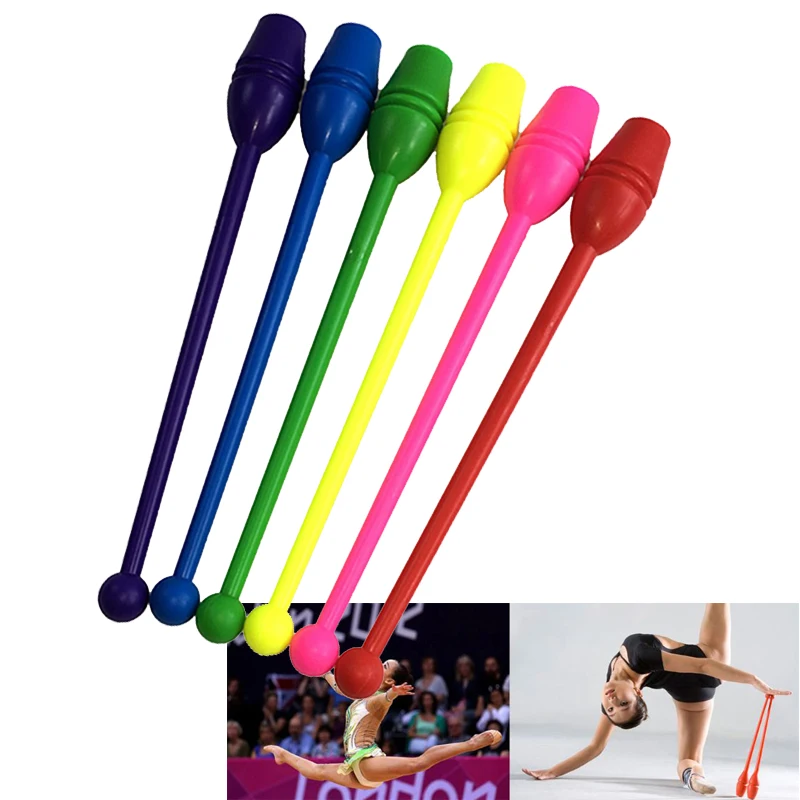 

35cm 45cm Kids Adult Rhythmic Gymnastics Sticks Fitness Plastic Training Competition Rhythm Bar Fitness Equipment