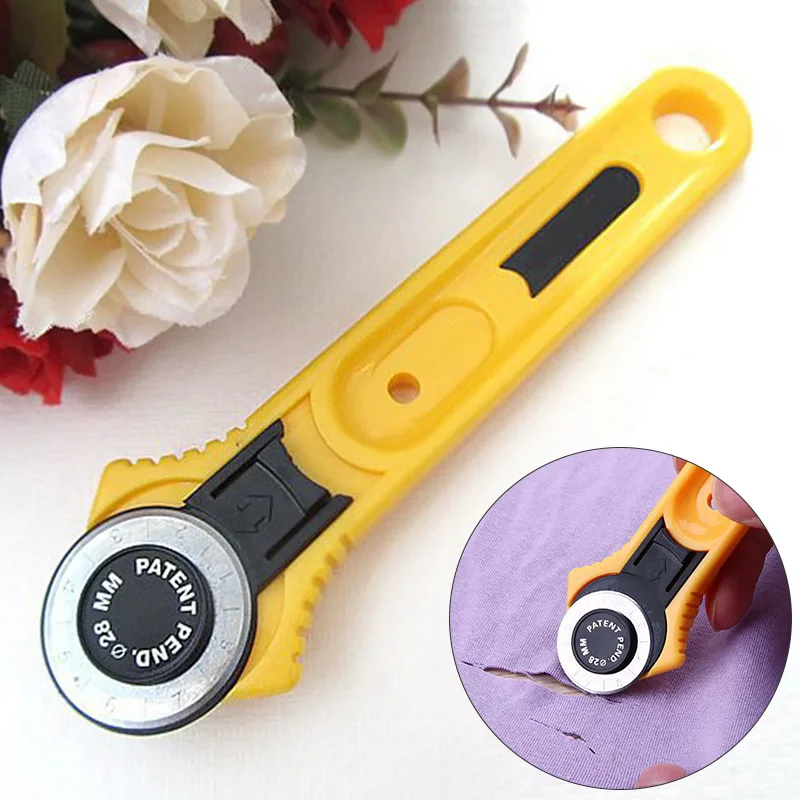 Роликовое колесо для пэчворка круглый нож резки ткани лоскутное лезвие с круглой