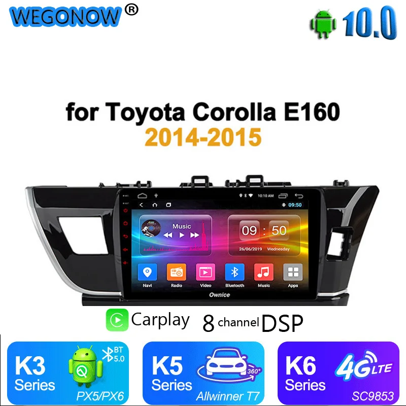 Ownice 8-ядерный Android 10 360 панорамный DSP carpaly Автомобильный Радио Видео GPS навигация 4