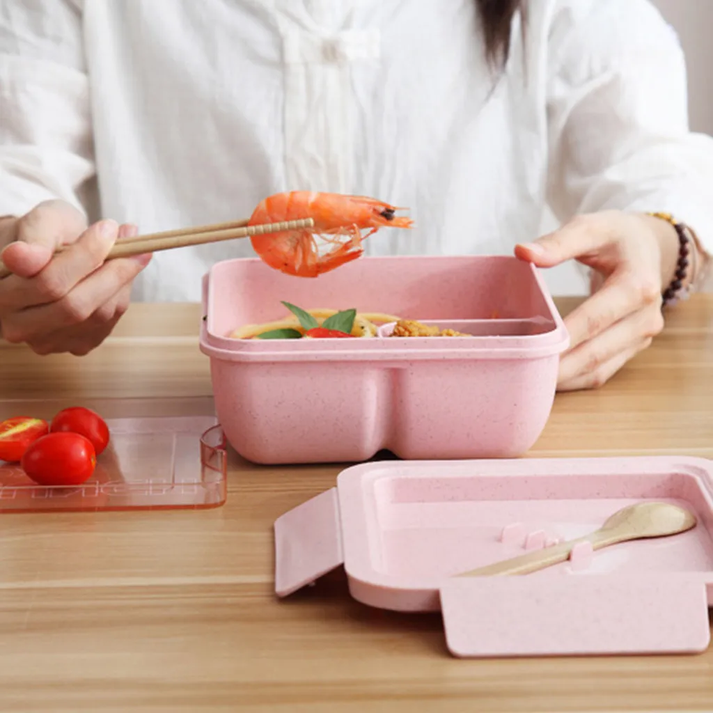 Пшеничная соломенная коробка для обеда микроволновая печь с подогревом Bento