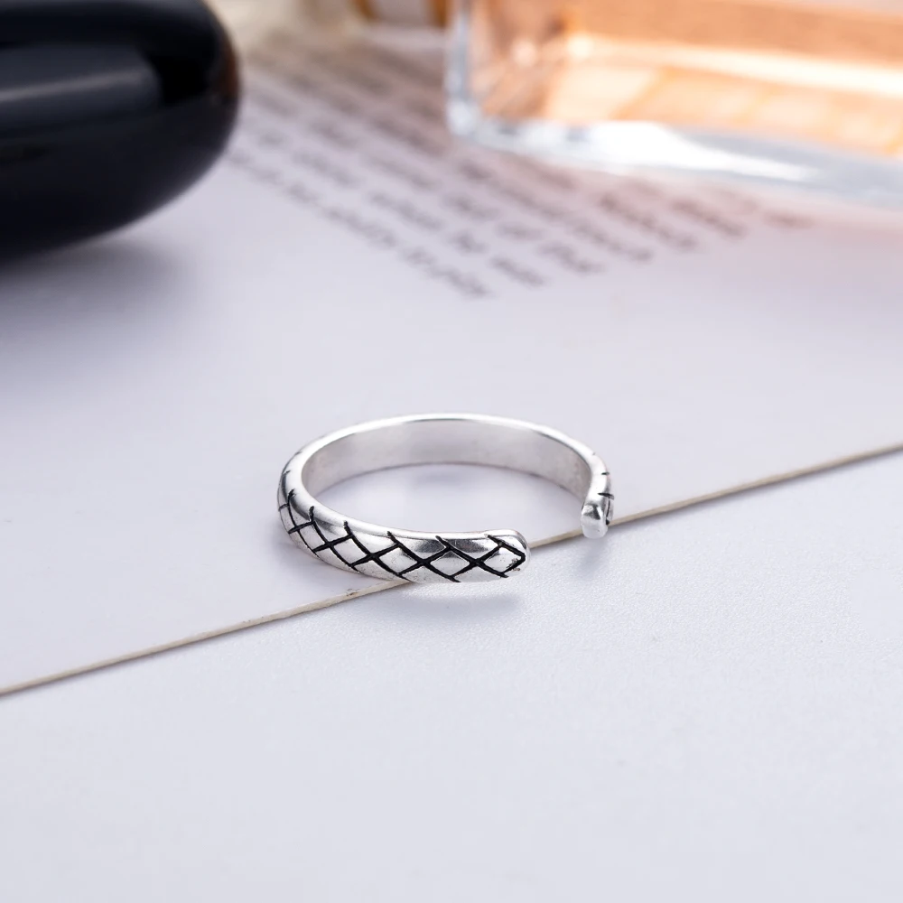 Новое Стильное простое женское гравировальное кольцо европейский и