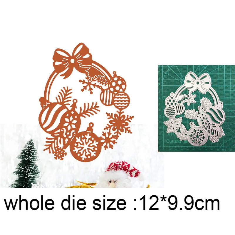 

Craft dies metal cutting dies cut die mold decoration Christmas Wreath Scrapbooking dies knife mould blade punch stencils dies