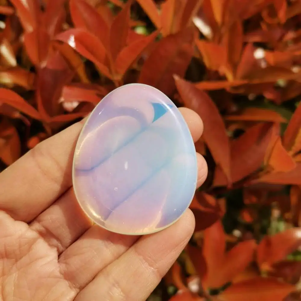 

Thumb Worry Stone polished Opal crystal for Healing Reiki