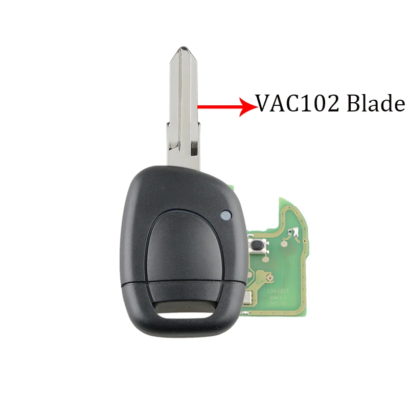 QWMEND 1 кнопка 433 МГц ID46Chip дистанционный Автомобильный ключ для Renault Master Kangoo Clio Volkswagen