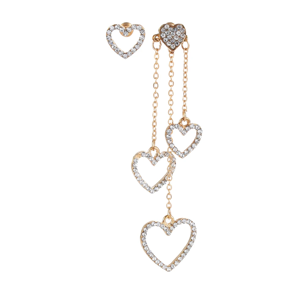 Женские Геометрические серьги Orecchini корейские кисточки с полым сердцем