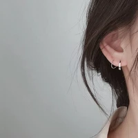 ear climber crawler cuff earrings silver cartilage ear piercing wrap studs hypoallergenic minimalist jewelry