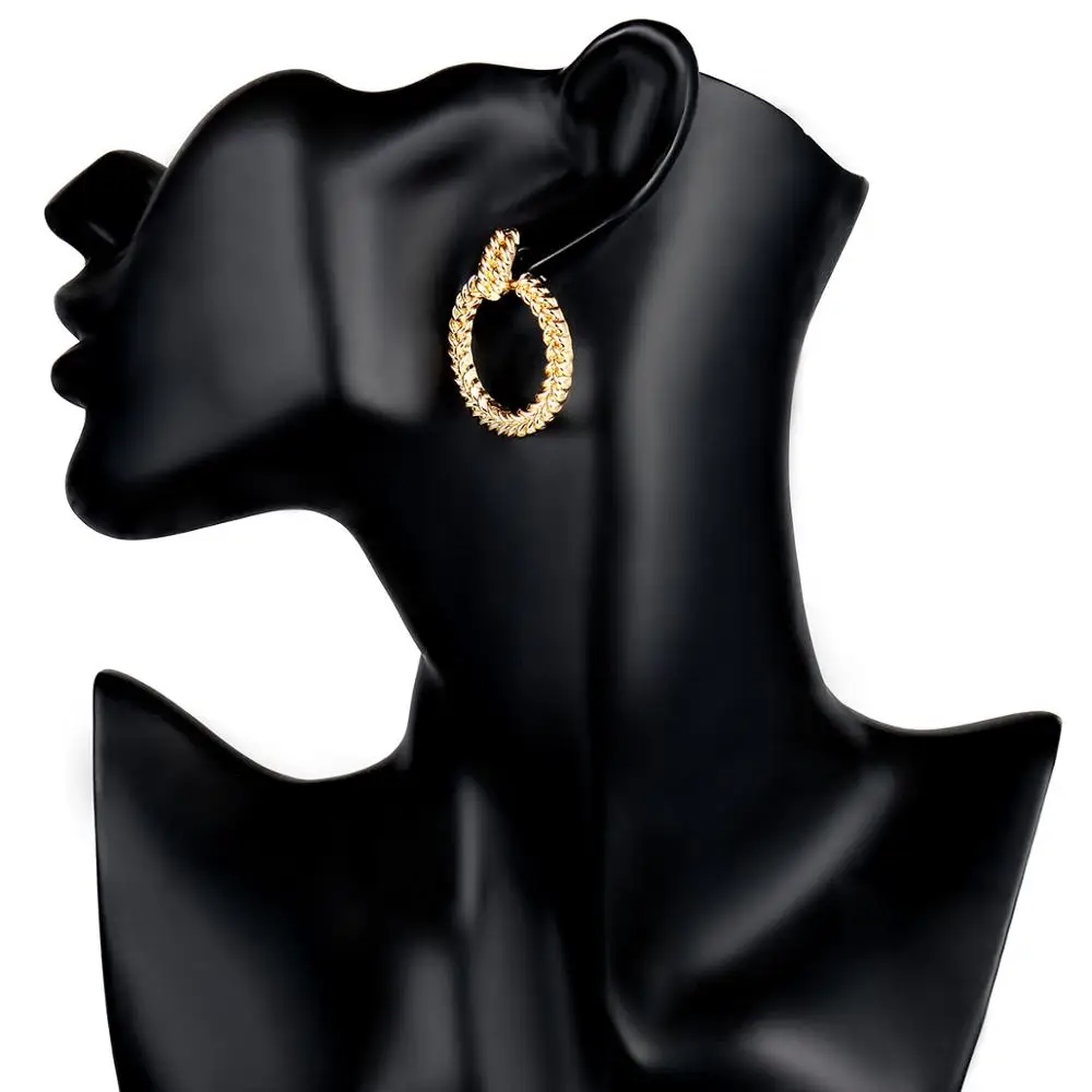 Женские панковские геометрические серьги IngeSight.Z Крупные круглые подвески