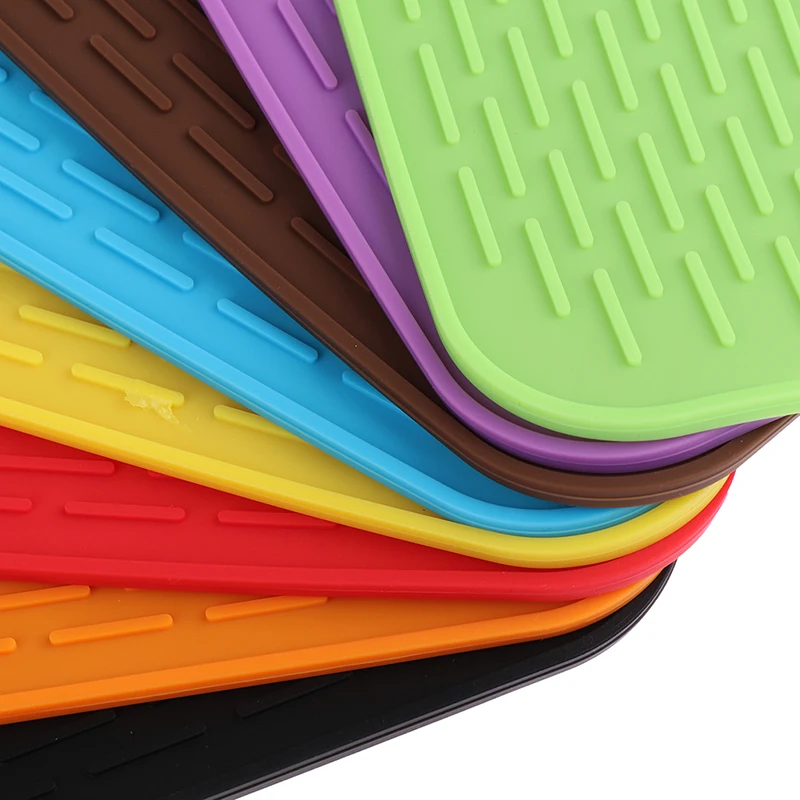 

Flexible Silicone Pot Holder Heat Resistant Hot Pads Jar Opener Tableware Pad Coasters Non Slip Insulation