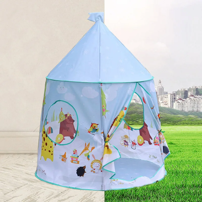 

Портативная детская игровая палатка, игровой домик, Замок принцессы, принца, складные детские палатки для использования в помещении и на ул...