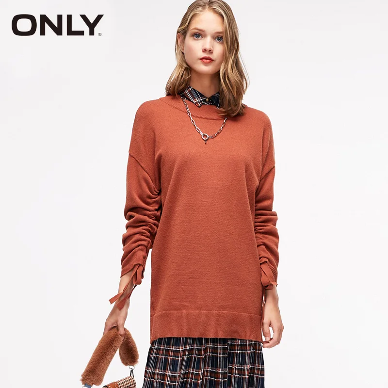 Только женские трикотажные свитера средней длины с рукавом-бабочкой | 118324517