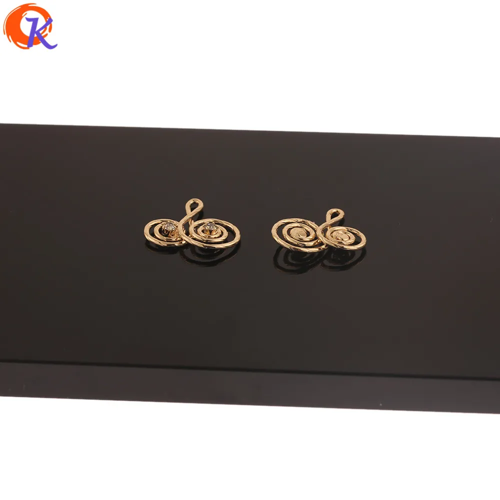 

Cordial Design 30Pcs 18*18MM Jewelry Accessories/Hand Made/CZ Charms/Genuine Gold Plating/DIY Jewelry Making/Earring Findings