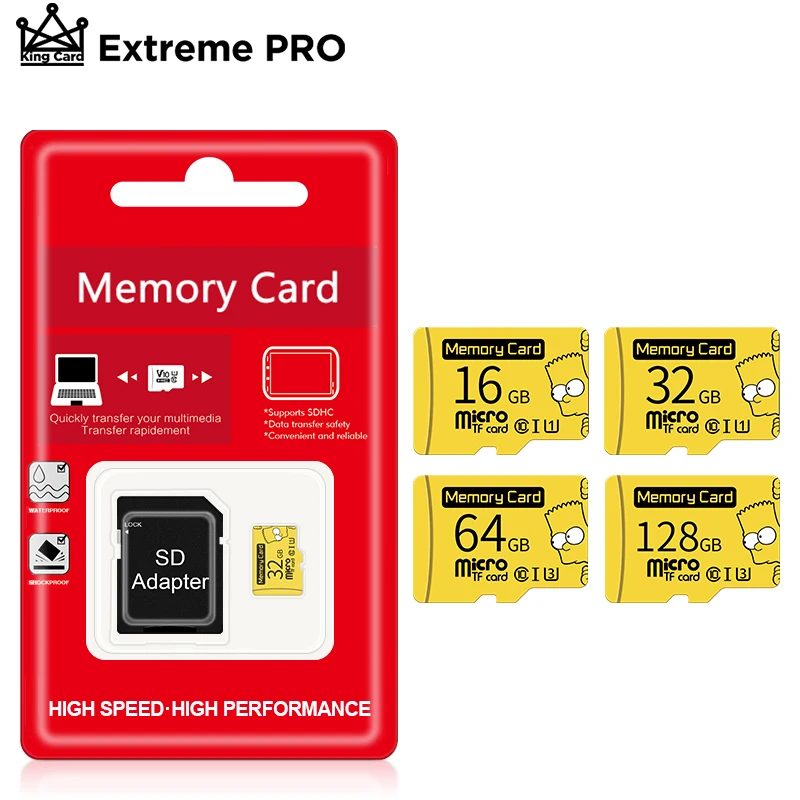 

Micro SD карта памяти, класс 10, 16 ГБ, 32 ГБ, 64 ГБ, 128 ГБ, 256 ГБ