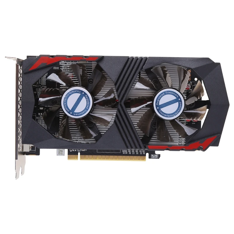 

Computer Graphic Card for NVIDIA GTX1050Ti 4GB GDDR5 128 Bit PCIE 2.0 HDMI-Compatible DVI DP Interface with Cooling Fan