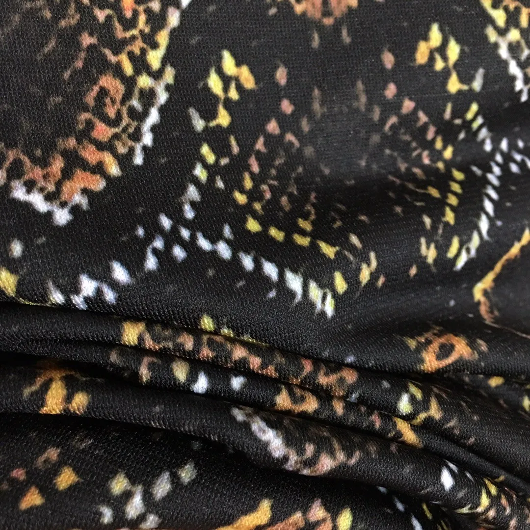 

High Quality Luxury Spring and Autumn Sexy Women New Snake Print Square Neck Long Sleeve T-shirt Tops