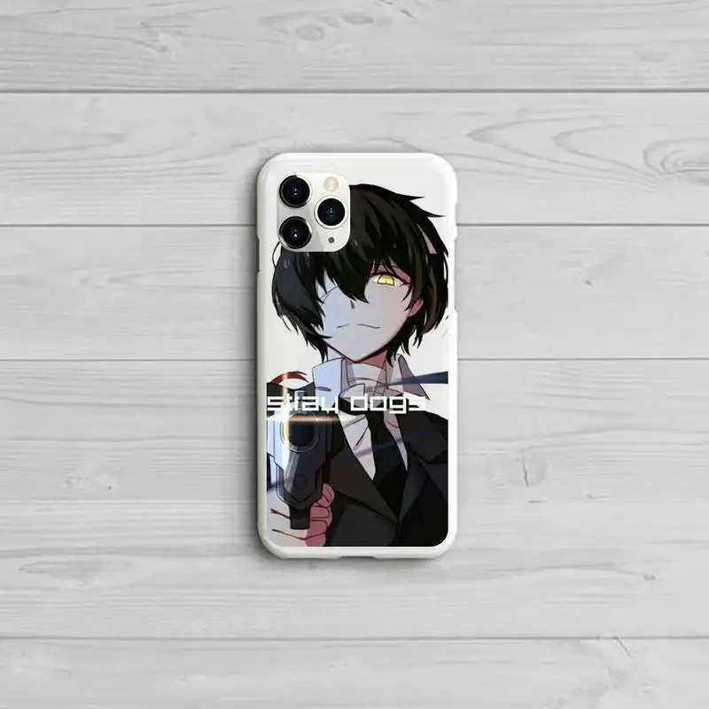 

Anime Bungou Stray Dogs Phone Case Candy Color for iPhone 11 12 pro XS MAX 8 7 6 6S Plus X 5S SE 2020 XR
