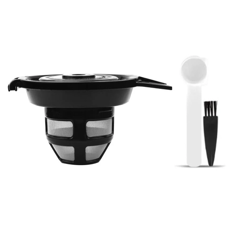 

Reusable Coffee Filter for Hamilton Beach FlexBrew 49979/ FlexBrew 2 Way Reusable Coffee Capsule with Coffee Spoon&Brush