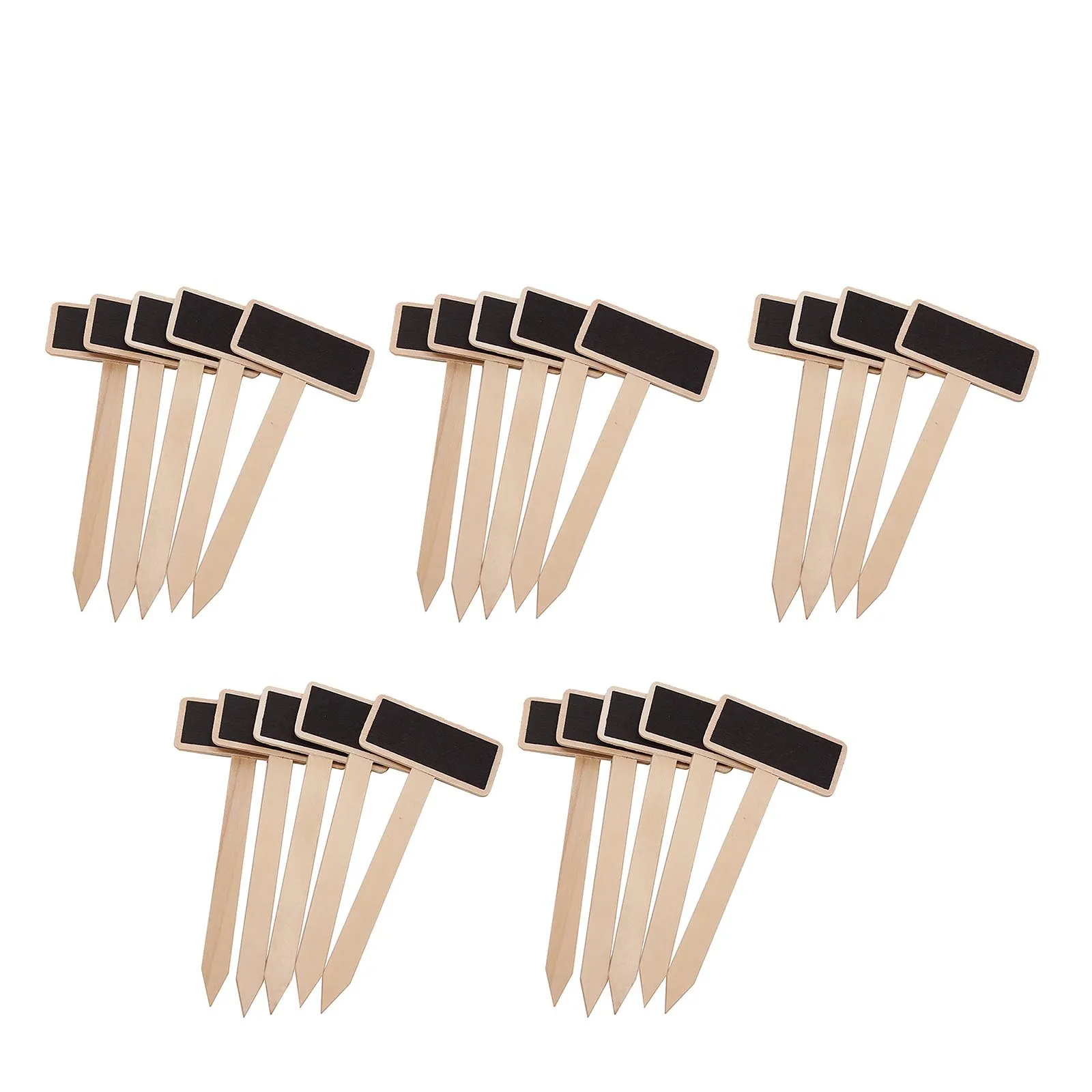 

20/24/40PCS Garden Plant Labels Markers Wooden Mini Chalkboard Signs Waterproof Tags for Nursery Garden Flowers Stakes