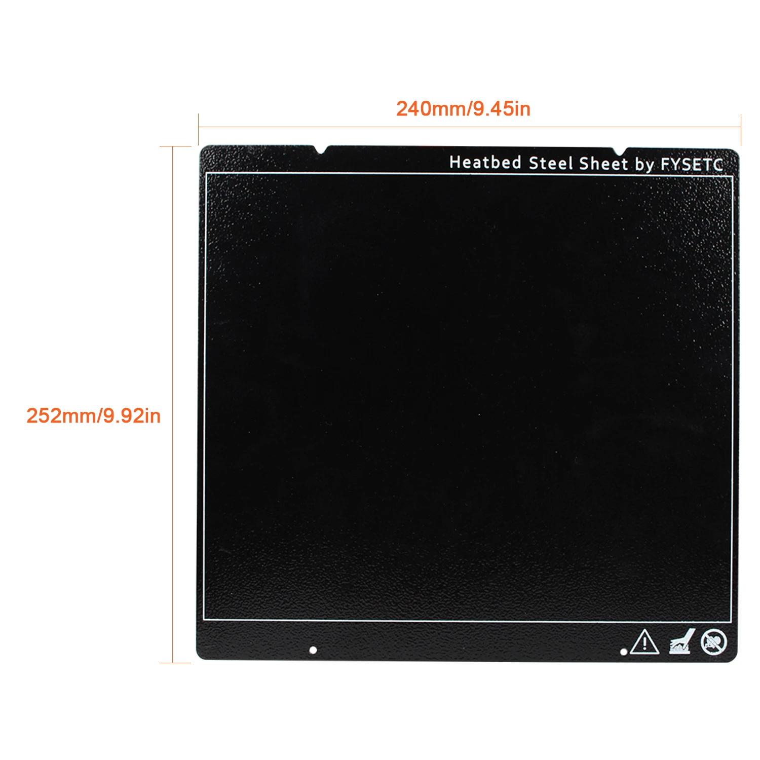 Двусторонняя текстурированная пружинная стальная плита PEI с порошковым