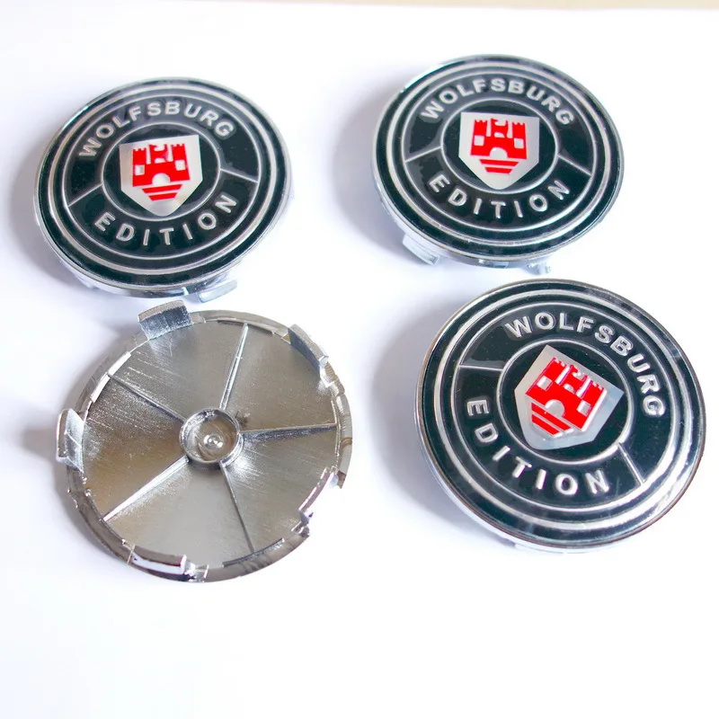 

4X68mm Wolfsburg EDITION Car Wheel Center Hub Cap Logo Wheel Center Caps Badge Rim Center Caps Covers Hub Cover Emblem