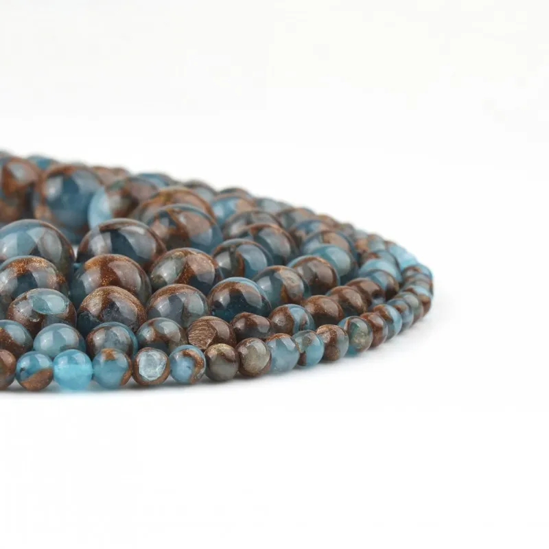 Натуральный ожерелье из синего перегородчатого камня для изготовления