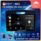 Автомагнитола EKIY, 9 дюймов, QLED, Android 10,0, все-в-одном, стерео, для HONDA CRV 2011-2015, GPS-навигация, мультимедийный проигрыватель, аудио, видео, HU