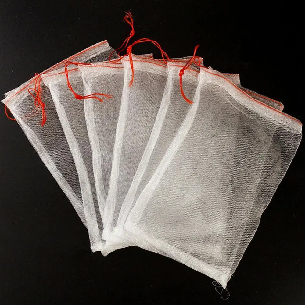 1 шт многоразовые мешки для продуктов фруктов и овощей сетчатый мешок хранения