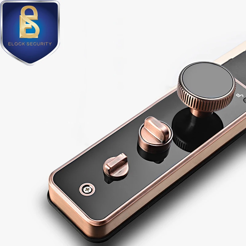 

Smart safety electronic fingerprint door lock with ic card password for home