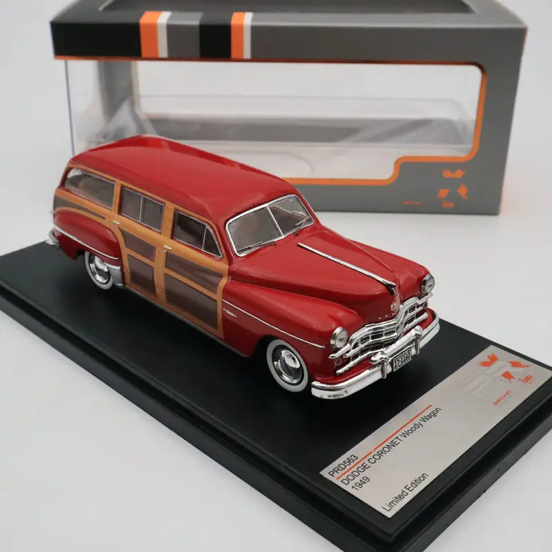 Премиум X 1/43 для Dodge Coronet Woody Wagon 1949 Bordeaux PRD563 Ограниченная серия литья под давлением