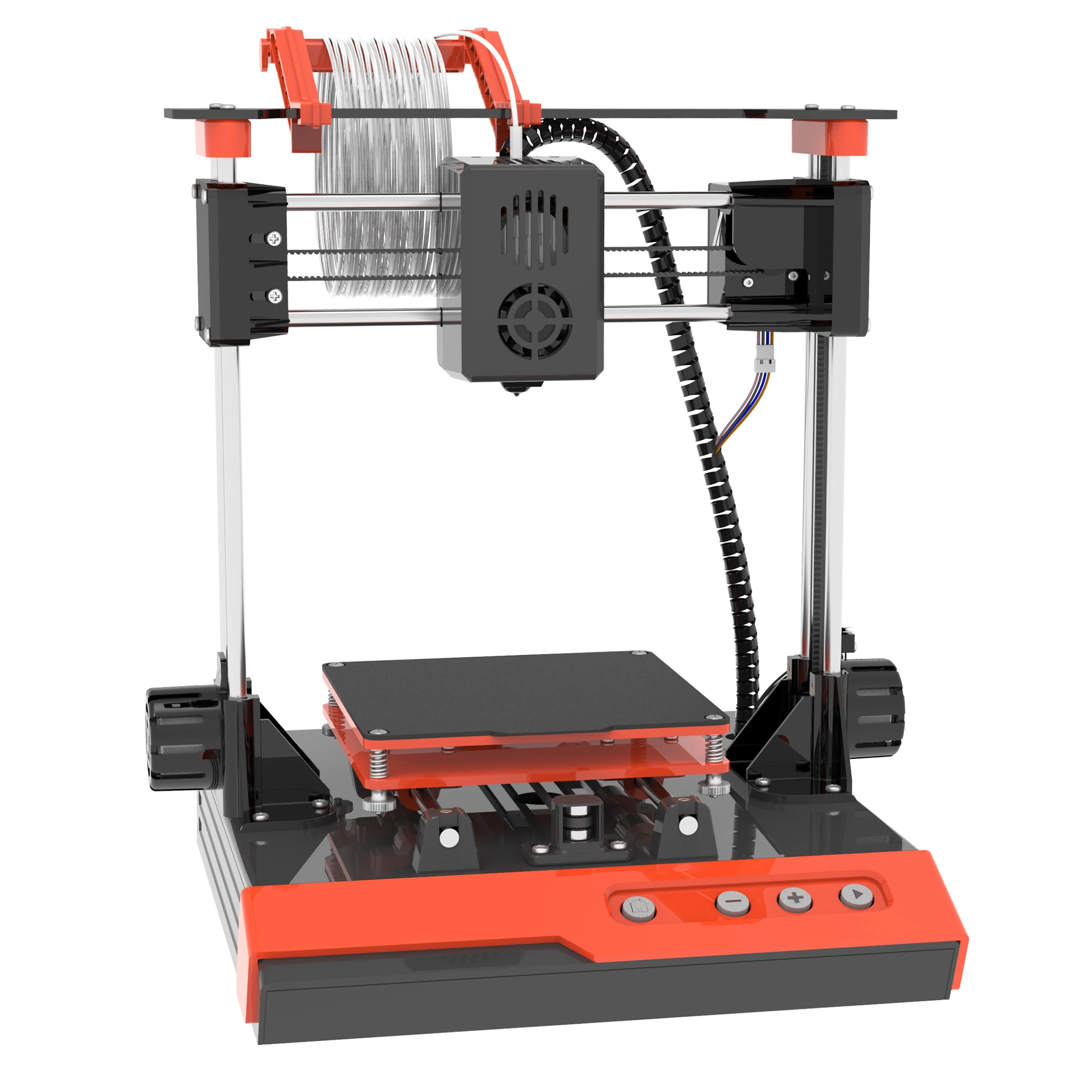 

NantFun Mini 3D Printer With Removable Build Surface Plate Small Printer Dual Z Axis Fast Heating Low Noise Testing Filame
