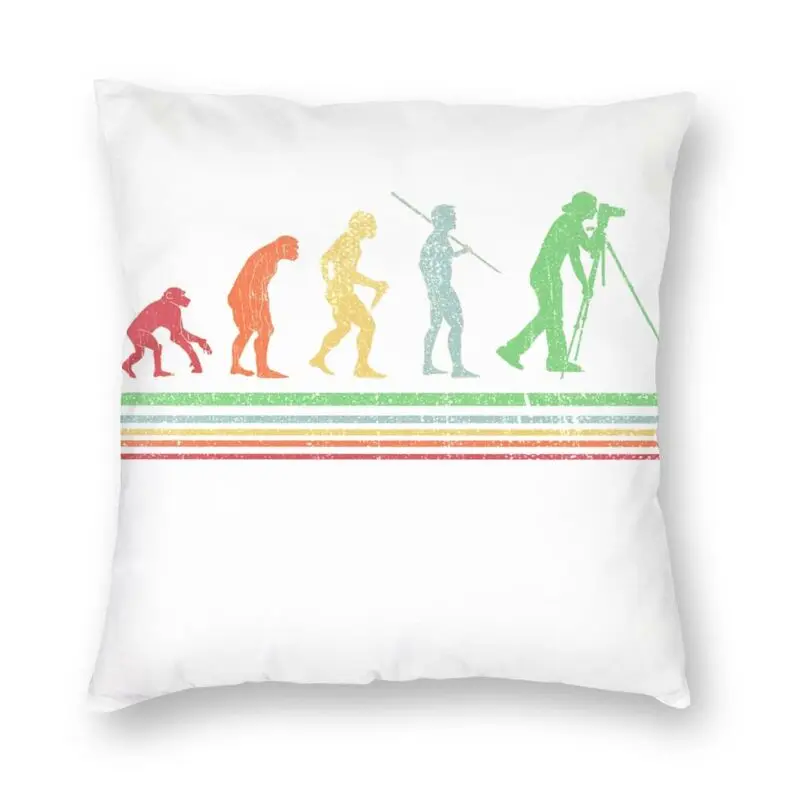 

Эволюция фотограф мультипликационным мотивом дома декоративные Винтаж забавные фотографии Подушка камера крышка Подушка для дивана