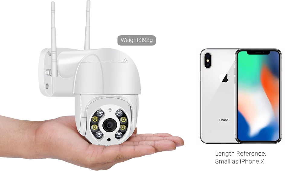 ANBIUX 1080P открытый Скорость купольная камера, Wi-Fi, Камера IP 2MP H.265 аудио PTZ Беспроводной Камера Ai Cloud-SD слот ONVIF ip-камера наблюдения Камера