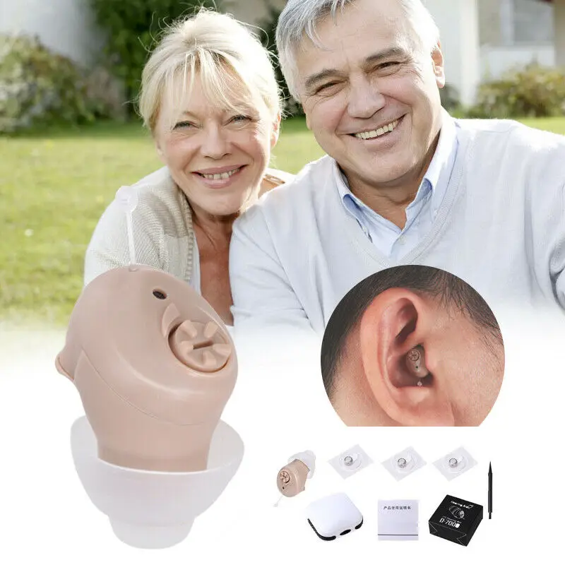 1pc Mini Digital In-Ear Invisible Hearing Aid Deafness Inner Sound Enhancer Voice Amplifier Ear For The Deaf Elderly | Красота и