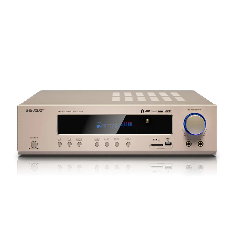 Kaolanhon 220 В 800 Вт AK-558 Bluetooth усилитель 5,1 Домашний кинотеатр Ktv Высокая мощность AV цифровой усилитель сабвуфер с SD USB FM