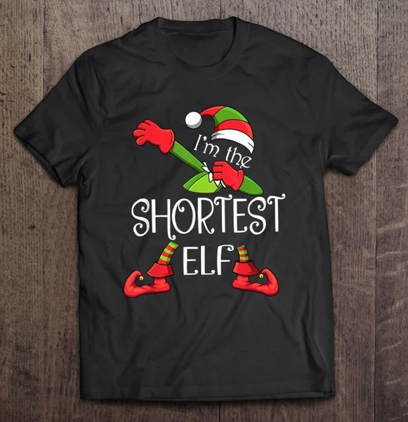 

I'm The Shortest Elf Dabbing Elf Christmas - T-shirts