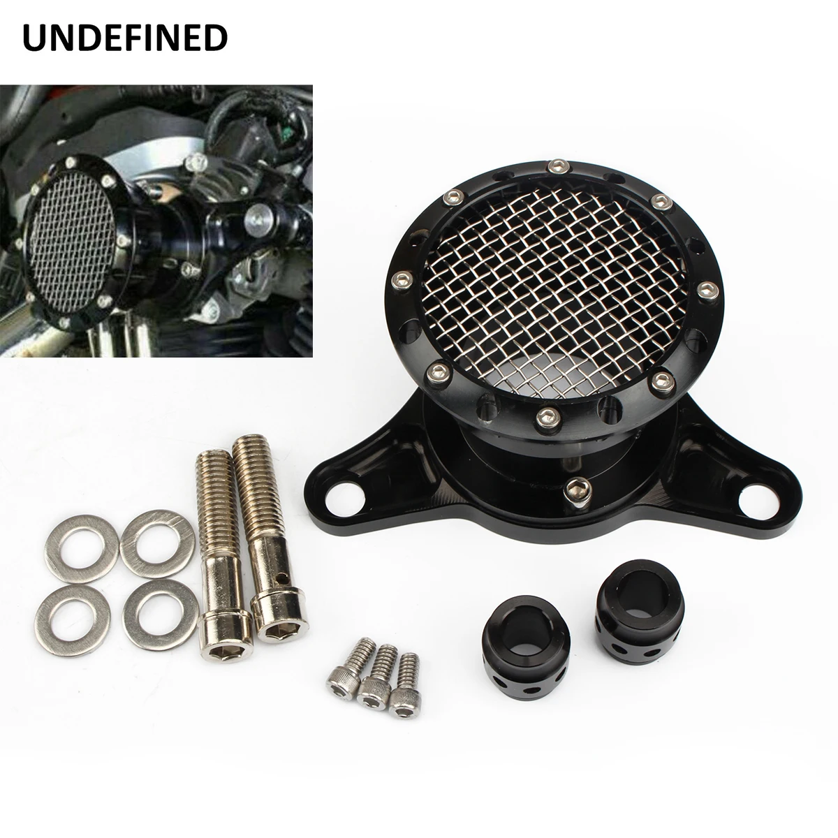 

Motorcycle Black Velocity Stack Air Cleaner Intake Filter CNC Aluminum For Harley Sportster XL883 Iron XL1200 48 72 1991-2021