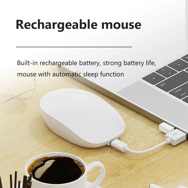 1600 точек/дюйм беспроводная мышь Милая USB Тихая игровая для Macbook Lenovo Asus Dell HP Ноутбук