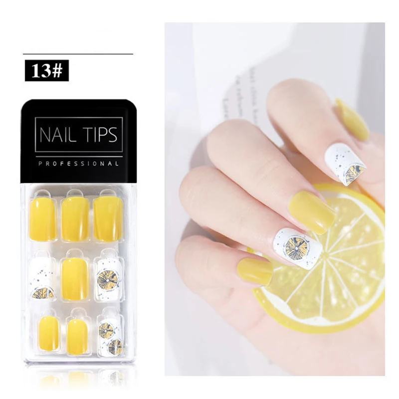 30 шт Искусственные ногти Пресс на накладные лак для ногтей украшения кончиков