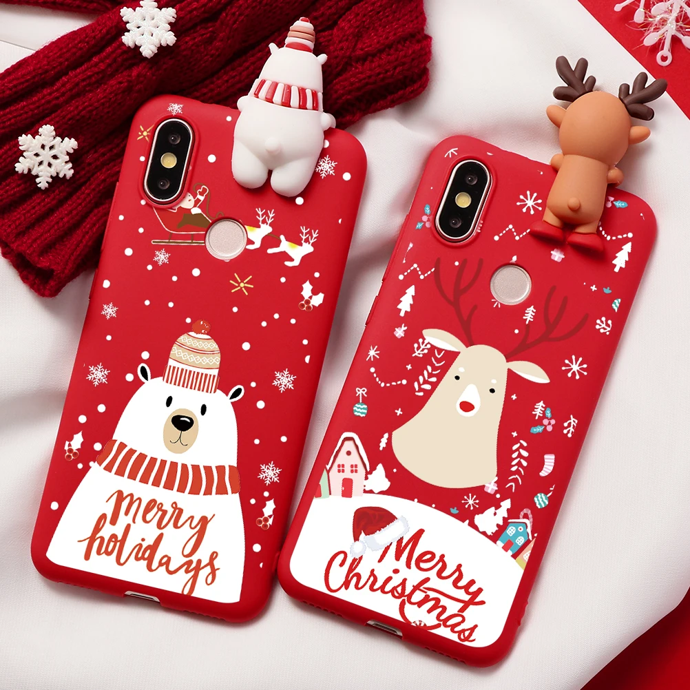 3D медведь покрытие в стиле Санта-Клауса для samsung Galaxy A50 A70 A60 A50S A40 A30 A20 A20e A10e A10 Примечание 10 Plus Pro 9 8 чехол Happy год