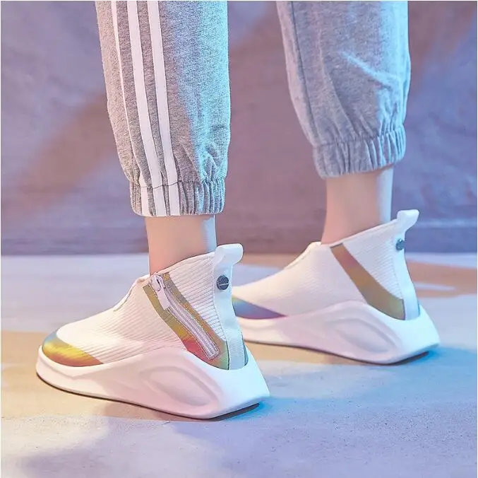 Новинка 2019 года сезон весна Новая женская Вулканизированная обувь модная