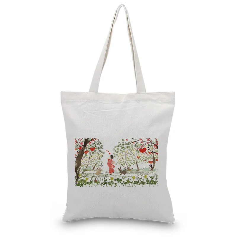 Кимоно Аниме Сумка Холщовая для ежедневного использования хозяйственная сумка