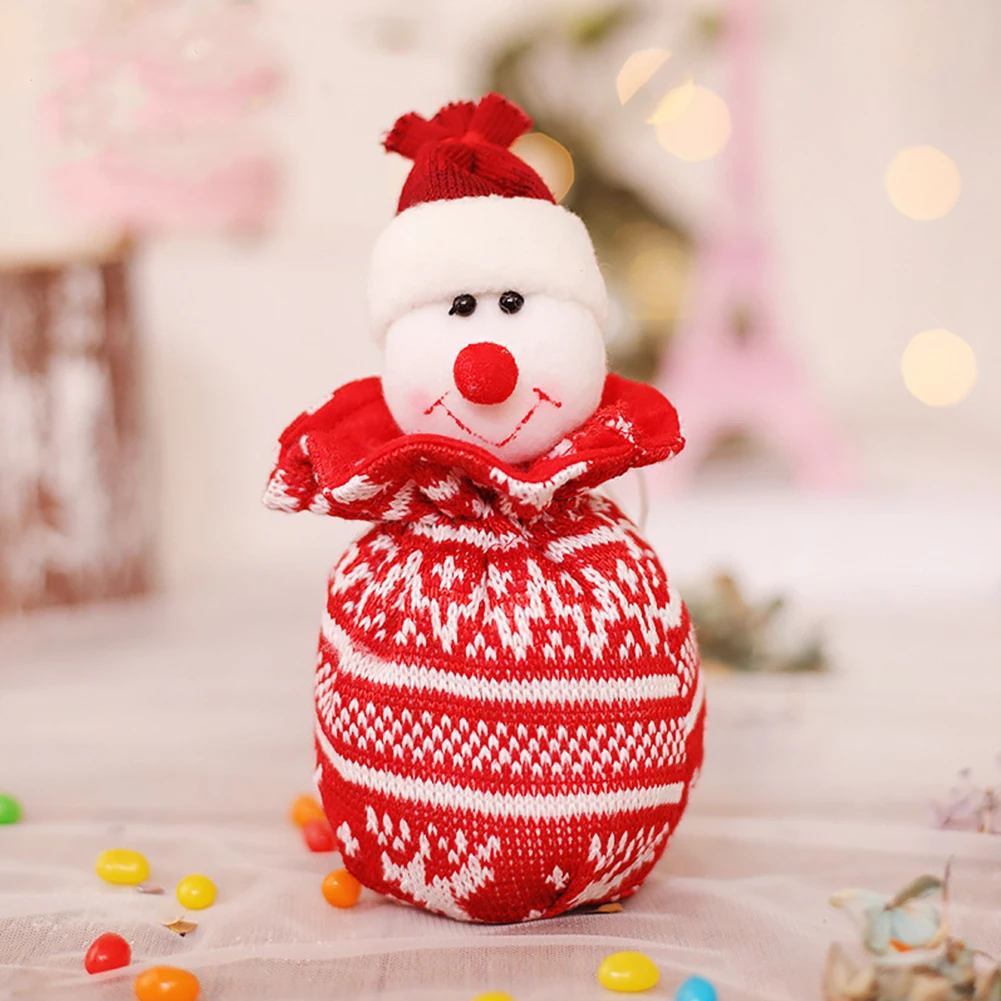 Вязаные конфеты бисквит мультфильм маленький Рождество с кулиской Подарочная