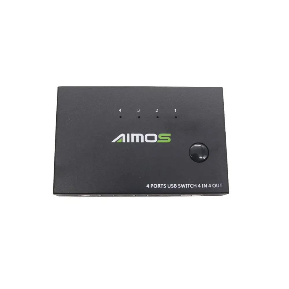 TZT 4 порта USB KVM переключатель в из w/USB кабели для клавиатуры U диск принтер сканер AM