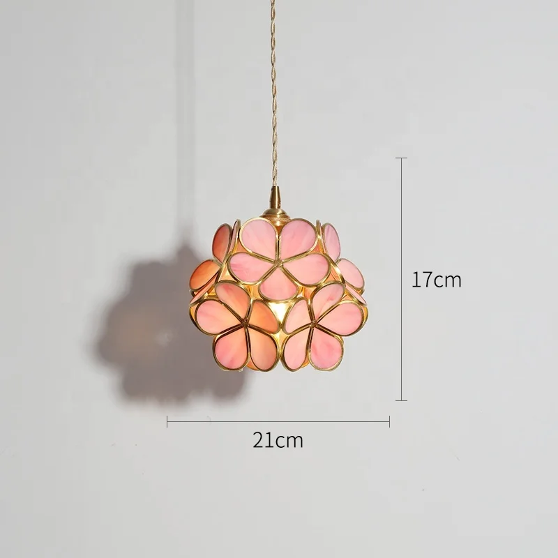 Современный подвесной светильник в виде цветка люстра из стекла для дома кухни