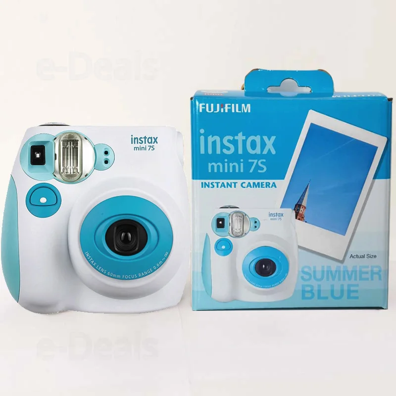 Оригинальная камера моментальной печати Fujifilm Instax Mini 7s с 10 страницами Fuji белая