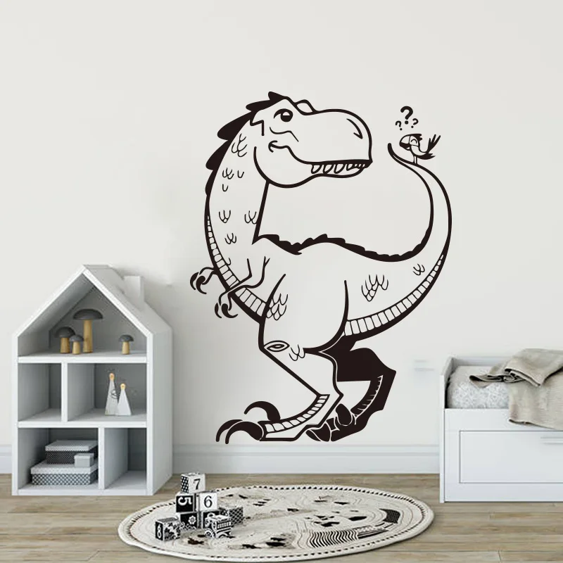 

Динозавра T-Rex в парк развлечений Трицератопс черепом Настенная Наклейка для мальчика Детская комната с мультяшными рисунками парк и мир Юр...