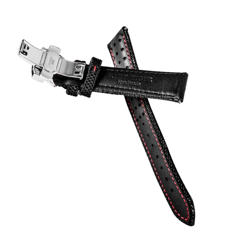 Риф Тигр/кожаный ремешок оснащен Раскладывающейся пряжкой прочный кожаный для