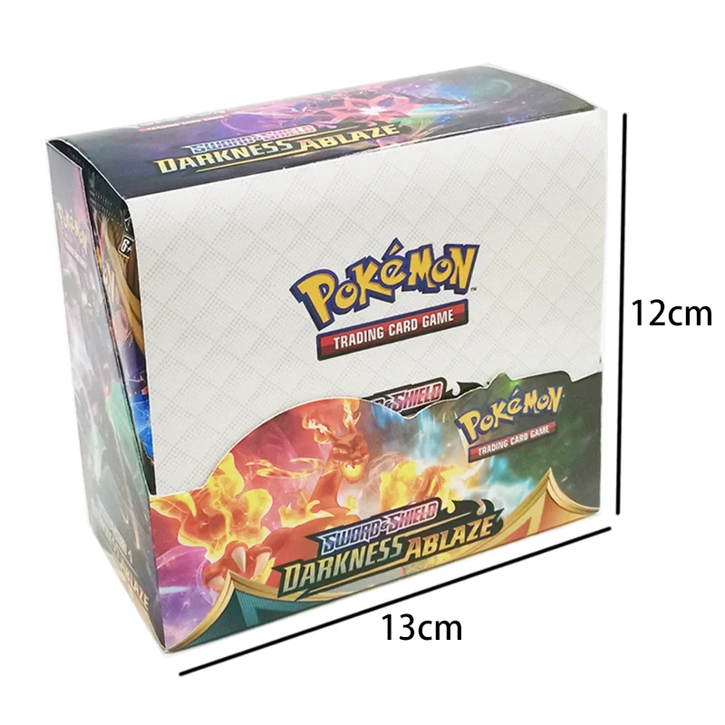 Juego de cartas de Pokemon para ni&ntilde;os, 324/360 Uds., Pokemon TCG:Sun & Moon shinning Fates Rerel Clash Dark Ablaze Booster Box-2